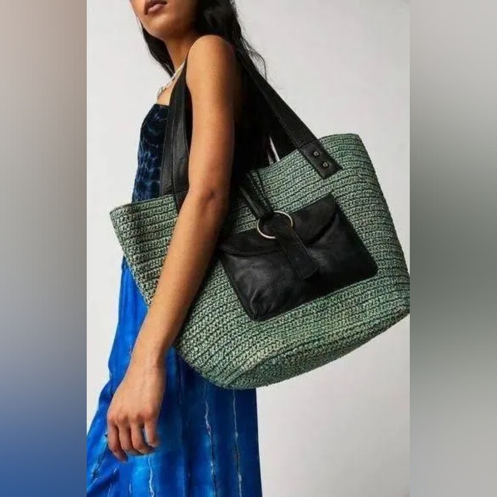 Free People En Riva raffia tote
